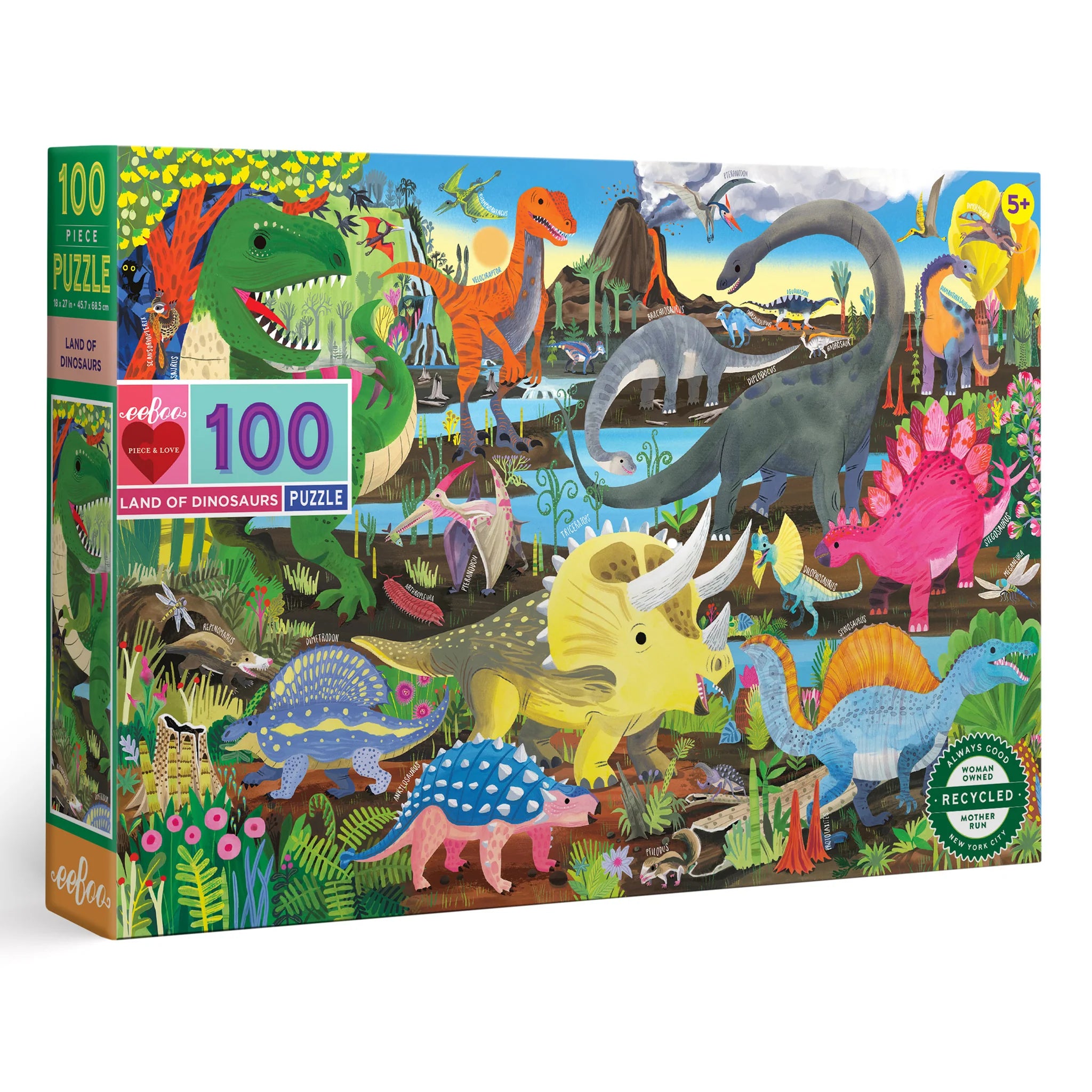 Land of Dinosaurs 100 piece puzzle