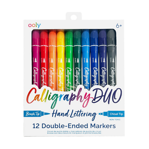 12 Calligraphy Duo double ended markers